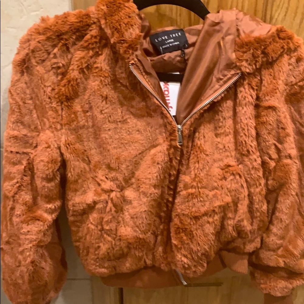 Fleece bomber jacket